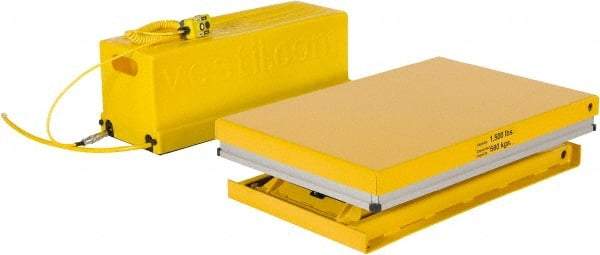 Vestil - 1,500 Lb Capacity Electric Scissor Lift - 8-5/8" to 31" Lift Height, 36" Platform Length x 24" Platform Width - Exact Tool & Supply