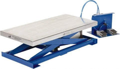 Vestil - 200 Lb Capacity Manual Scissor Lift - 11-1/4" to 29-1/2" Lift Height, 39-1/2" Platform Length x 19-1/2" Platform Width - Exact Tool & Supply