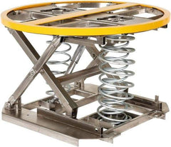 Vestil - 4,500 Lb Capacity Manual Scissor Lift - 9" to 27-3/4" Lift Height, 36-3/4" Platform Length x 36" Platform Width - Exact Tool & Supply