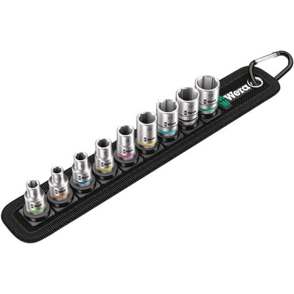Wera - Socket Sets Measurement Type: Metric Drive Size: 1/4 - Exact Tool & Supply