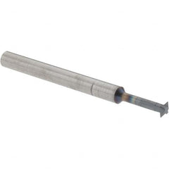 Accupro - 1/8° 1/8" Cut Diam, 0.036" Cut Width, 1/8" Shank, Solid Carbide Double-Angle Cutter - Exact Tool & Supply