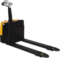 Vestil - 3,000 Lb Capacity, 7.8" Lift Electric Pallet Truck - 3.11" Min Lift Height, 47" Fork Length x 5-57/64" Fork Width, 25" Overall Width - Exact Tool & Supply