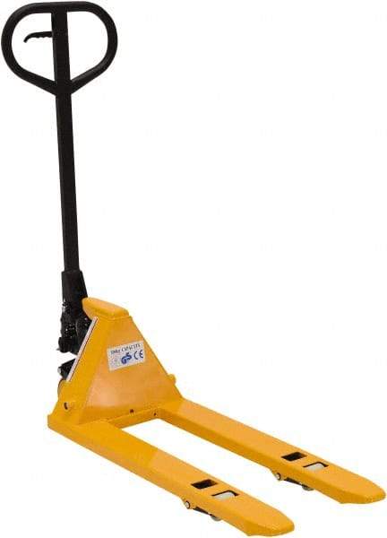Vestil - 1,100 Lb Capacity, 6" Lift Mini Hand Pallet Truck - 2-3/8" Min Lift Height, 32" Fork Length x 4" Fork Width, 15" Overall Width - Exact Tool & Supply