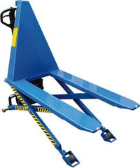 Vestil - 2,200 Lb Capacity, 31" Lift Portable Tote Lifter - 3.34" Min Lift Height, 47" Fork Length x 6-1/2" Fork Width, 26-1/2" Overall Width - Exact Tool & Supply