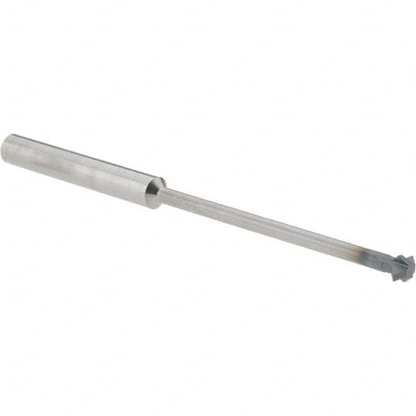 Accupro - 3/16° 3/16" Cut Diam, 0.093" Cut Width, 3/16" Shank, Solid Carbide Double-Angle Cutter - Exact Tool & Supply