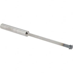Accupro - 3/16° 3/16" Cut Diam, 0.093" Cut Width, 3/16" Shank, Solid Carbide Double-Angle Cutter - Exact Tool & Supply