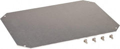 Fibox - Electrical Enclosure Galvanized Steel Mounting Plate - For Use with ARCA IEC - Exact Tool & Supply