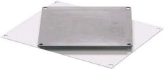 Fibox - 16" OAW x 14" OAH White Painted Electrical Enclosure Back Panel - 16" x 14" Box, Steel, Use with ARCA 16148 - Exact Tool & Supply