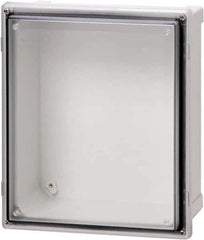 Fibox - Polycarbonate Standard Enclosure Hinge Cover - NEMA 4, 4X, 6, 6P, 12, 13, 12" Wide x 14" High x 7" Deep, Impact, Moisture & Corrosion Resistant, Dirt-tight & Dust-tight - Exact Tool & Supply