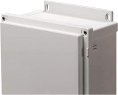 Fibox - Electrical Enclosure Polycarbonate Mounting Flanges - For Use with ARCA JIC - Exact Tool & Supply