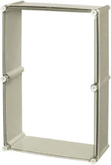 Fibox - 4X NEMA Rated, Electrical Enclosure Polycarbonate Extension Frame for Enclosures - For Use with SOLID - Exact Tool & Supply