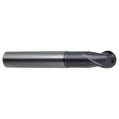 10mm Dia. - 72mm OAL 2 FL 30 Helix Firex Carbide Ball Nose End Mill - Exact Tool & Supply