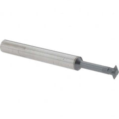 Accupro - 1/4° 1/4" Cut Diam, 0.072" Cut Width, 1/4" Shank, Solid Carbide Double-Angle Cutter - Exact Tool & Supply