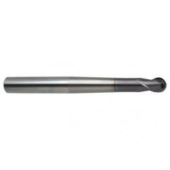2mm Dia. - 80mm OAL 2 FL 30 Helix Firex Carbide Ball Nose End Mill - Exact Tool & Supply