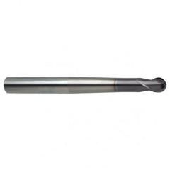4mm Dia. - 80mm OAL 2 FL 30 Helix Firex Carbide Ball Nose End Mill - Exact Tool & Supply