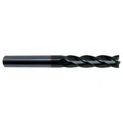 1 Dia. x 6 Overall Length 6-Flute Square End Solid Carbide SE End Mill-Round Shank-Center Cut-Super-A - Exact Tool & Supply