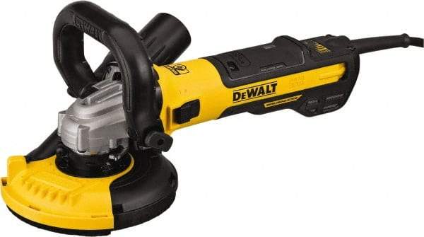 DeWALT - 5" Wheel Diam, 9,000 RPM, Corded Angle & Disc Grinder - 5/8-11 Spindle, 120 Volts, 13 Amps - Exact Tool & Supply