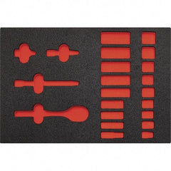 Proto - Tool Box Case & Cabinet Inserts Type: Foam Insert For Use With: J52134 - Exact Tool & Supply