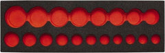 Proto - Tool Box Case & Cabinet Inserts Type: Foam Insert For Use With: J74116 - Exact Tool & Supply