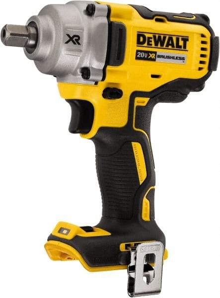 DeWALT - 1/2" Drive 20 Volt Mid-Handle Cordless Impact Wrench & Ratchet - 2,000 RPM, 0 to 3,100 BPM, 330 Ft/Lb Torque, Lithium-Ion Batteries Not Included - Exact Tool & Supply