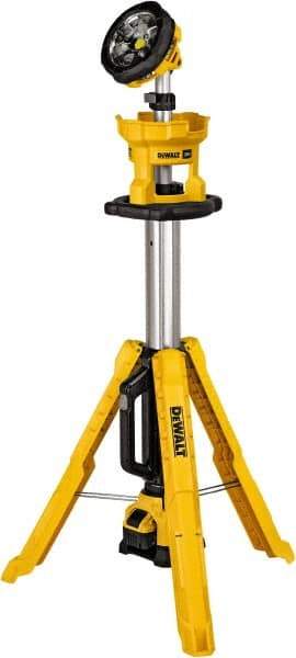 DeWALT - 20 Volts, 3000 Lumens, Cordless Work Light - Yellow, 11 hr Run Time - Exact Tool & Supply