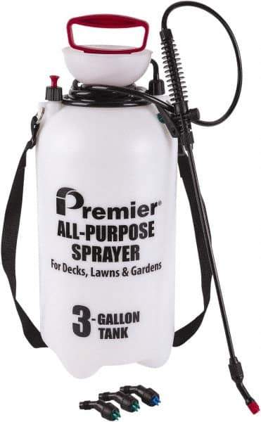 Premier Paint Roller - 3 Gal Chemical Safe Garden Hand Sprayer - Polyethylene Tank, Reinforced Hose - Exact Tool & Supply
