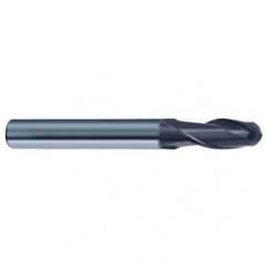 8mm Dia. - 63mm OAL 2 FL 30 Helix Firex Carbide Ball Nose End Mill - Exact Tool & Supply