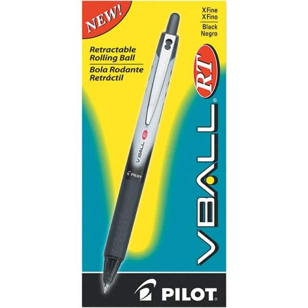 Pilot - Conical Roller Ball Pen - Black - Exact Tool & Supply