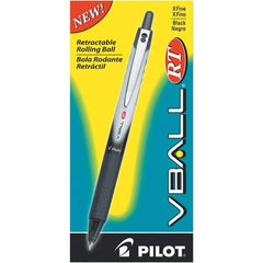 Pilot - Conical Roller Ball Pen - Black - Exact Tool & Supply