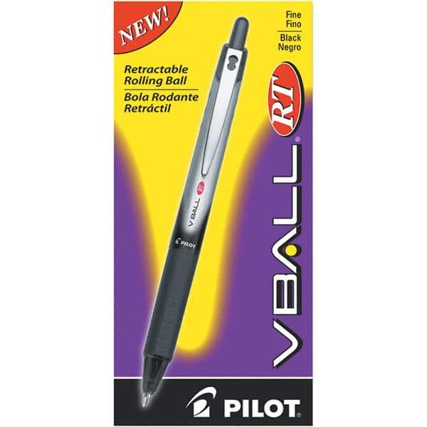 Pilot - Conical Roller Ball Pen - Black - Exact Tool & Supply