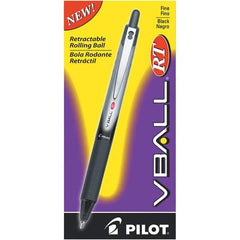 Pilot - Conical Roller Ball Pen - Black - Exact Tool & Supply