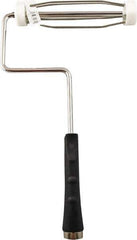 Premier Paint Roller - 7" Wide x 12-1/2" Long Heavy-Duty Birdcage Frame - Steel Frame, Plastic Handle - Exact Tool & Supply