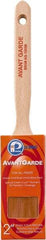 Premier Paint Roller - 2" Oval Polyester Sash Brush - 2-3/4" Bristle Length, 7-1/4" Wood Sash Handle - Exact Tool & Supply
