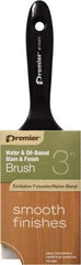 Premier Paint Roller - 3" Flat Polyester Stainer Brush - 2-1/4" Bristle Length, 5" Plastic Beavertail Handle - Exact Tool & Supply