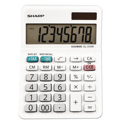 Victor - Calculators; Type: Desktop Calculator ; Type of Power: Solar/Battery ; Display Type: 8-Digit LCD ; Color: White ; Display Size: 18mm ; Width (Decimal Inch): 3.3800 - Exact Tool & Supply