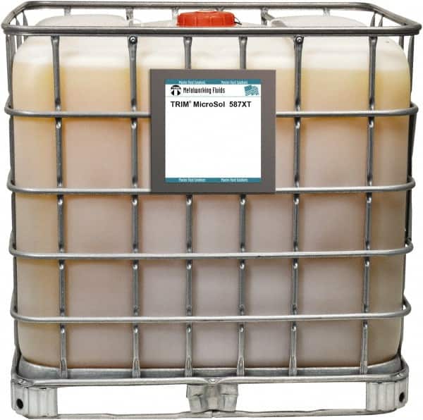 Master Fluid Solutions - TRIM MicroSol 587XT 270 Gal Tote Cutting & Grinding Fluid - Exact Tool & Supply