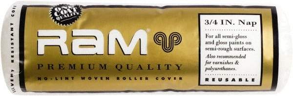Premier Paint Roller - 3/4" Nap, 9" Wide Paint Roller Cover - Rough Texture, Polyester - Exact Tool & Supply