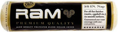 Premier Paint Roller - 3/8" Nap, 9" Wide Paint Roller Cover - Semi-Smooth Texture, Polyester - Exact Tool & Supply