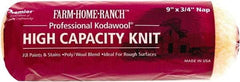 Premier Paint Roller - 3/4" Nap, 9" Wide Paint Roller Cover - Rough Texture, Polyester & Wool - Exact Tool & Supply