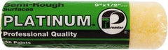 Premier Paint Roller - 1/2" Nap, 9" Wide Paint Roller Cover - Semi-Rough Texture, Polyester - Exact Tool & Supply