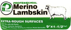 Premier Paint Roller - 1-1/2" Nap, 9" Wide Paint Roller Cover - Extra-Rough Texture, Lambskin - Exact Tool & Supply