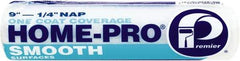 Premier Paint Roller - 1/4" Nap, 9" Wide Paint Roller Cover - Smooth Texture, Polyester - Exact Tool & Supply
