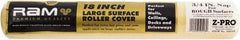 Premier Paint Roller - 3/4" Nap, 18" Wide Paint Roller Cover - Rough Texture, Polyester - Exact Tool & Supply