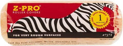 Premier Paint Roller - 1" Nap, 9" Wide Paint Roller Cover - Rough Texture, Polyester - Exact Tool & Supply