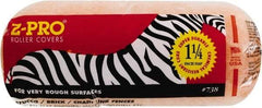 Premier Paint Roller - 1-1/4" Nap, 9" Wide Paint Roller Cover - Extra-Rough Texture, Polyester - Exact Tool & Supply