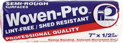 Premier Paint Roller - 1/2" Nap, 7" Wide Paint Roller Cover - Semi-Rough Texture, Woven - Exact Tool & Supply