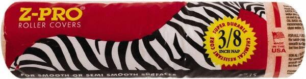 Premier Paint Roller - 3/8" Nap, 9" Wide Paint Roller Cover - Semi-Smooth Texture, Polyester - Exact Tool & Supply