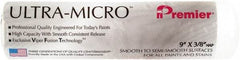 Premier Paint Roller - 3/8" Nap, 9" Wide Paint Roller Cover - Semi-Smooth Texture, Microfiber - Exact Tool & Supply