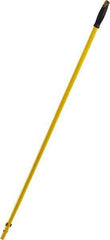 Rubbermaid - 57" Standard Metal Quick Connect Mop Handle - 1-1/2" Handle Diam, Plastic Connector, Use with All-In-One Floor Cleaning Tools - Exact Tool & Supply