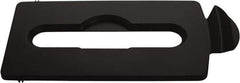 Rubbermaid - Rectangle Lid for Use with 23 Gal Rectangular Recycle Containers - Black, Polypropylene, For Slim Jim Trash Cans - Exact Tool & Supply